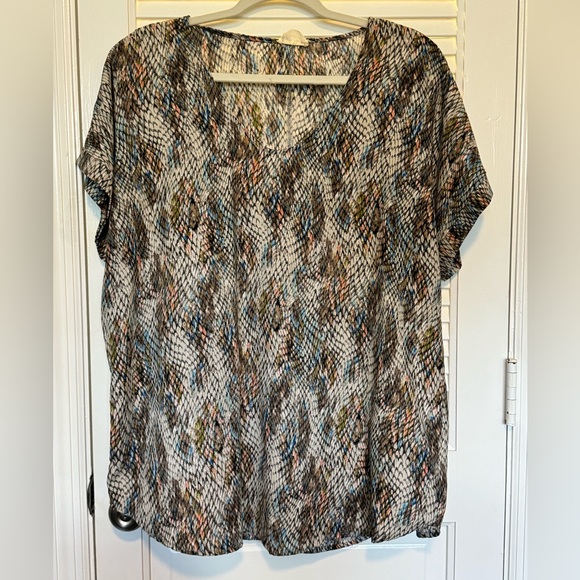 1.4.3. Story by Line Up Tops - 1.4.3. Story by Line Up Abstract Print Blouse